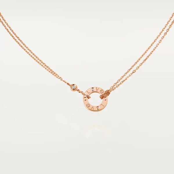 18K ROSE GOLD DIAMOND NECKLACE