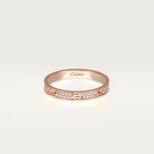 18K ROSE GOLD PAVE DIAMOND THIN RING