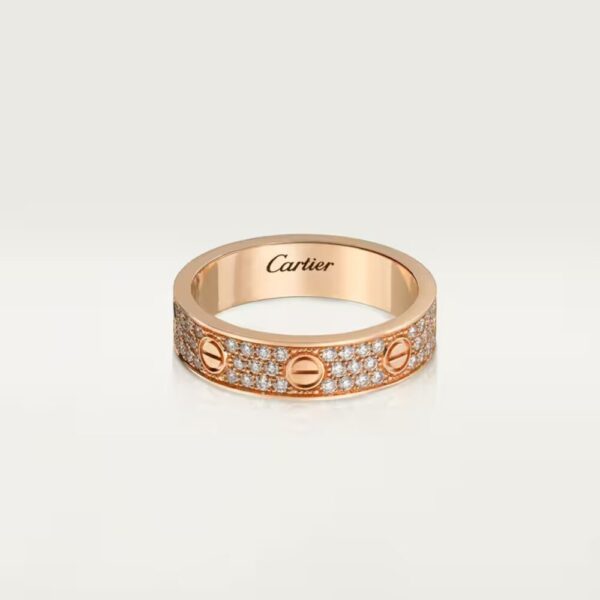 18K ROSE GOLD PAVE DIAMOND THICK RING