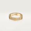 18K YELLOW GOLD PAVE DIAMOND THICK RING