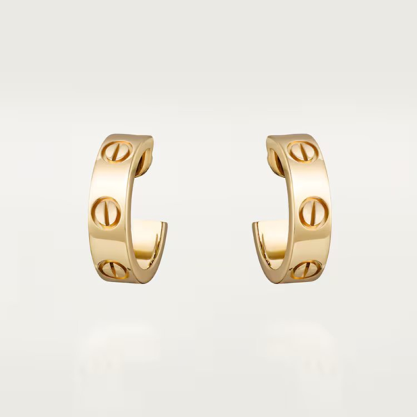 18K YELLOW GOLD THICK EARRING