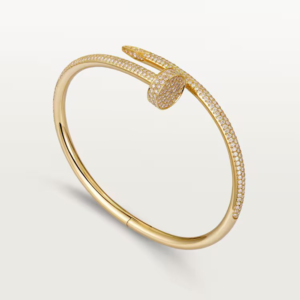 18K YELLOW GOLD PAVE DIAMOND THICK BRACELET
