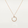 18K ROSE GOLD PAVE DIAMOND NECKLACE