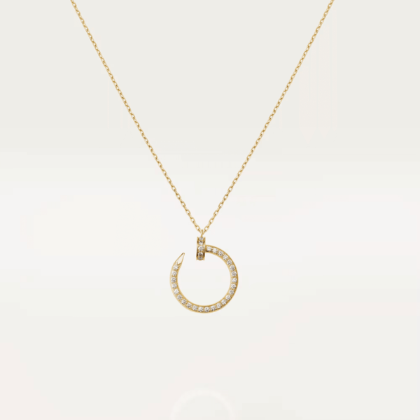 18K YELLOW GOLD PAVE DIAMOND NECKLACE