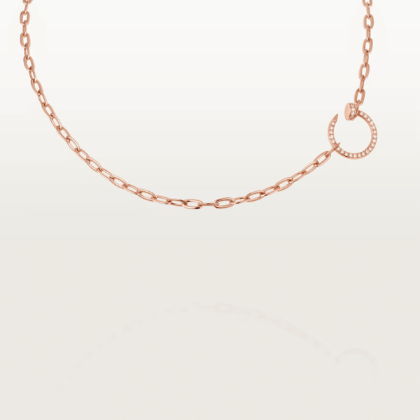 18K ROSE GOLD PAVE DIAMOND NECKLACE