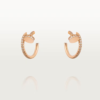 18K ROSE GOLD PAVE DIAMOND EARRING
