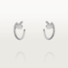 18K WHITE GOLD PAVE DIAMOND EARRING