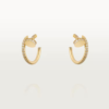 18K YELLOW GOLD PAVE DIAMOND EARRING