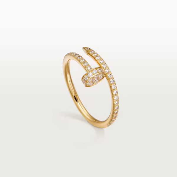 18K YELLOW GOLD PAVE DIAMOND THIN RING