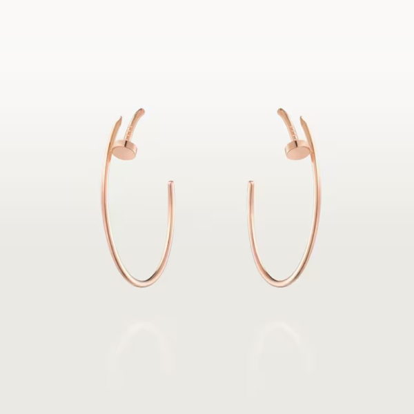 18K ROSE GOLD HOOP EARRING