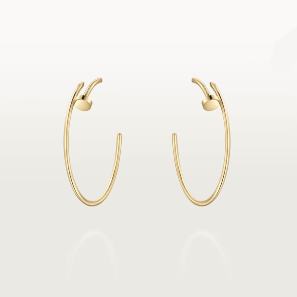 18K YELLOW GOLD HOOP EARRING