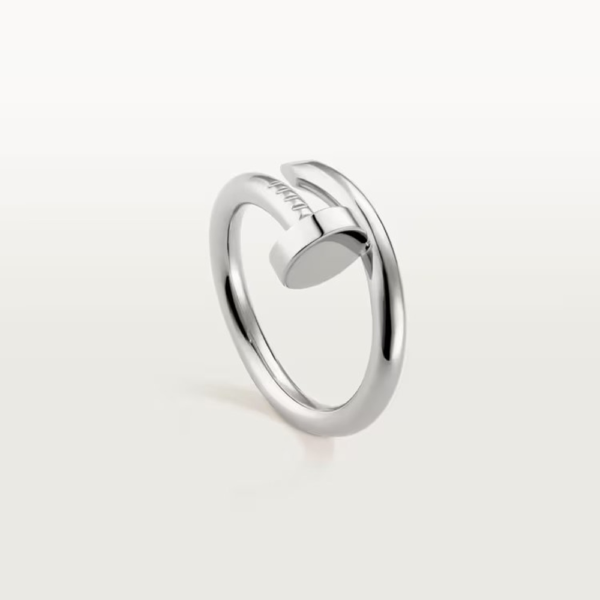 18K WHITE GOLD THICK RING