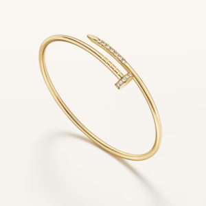 18K YELLOW GOLD DIAMOND THIN BRACELET