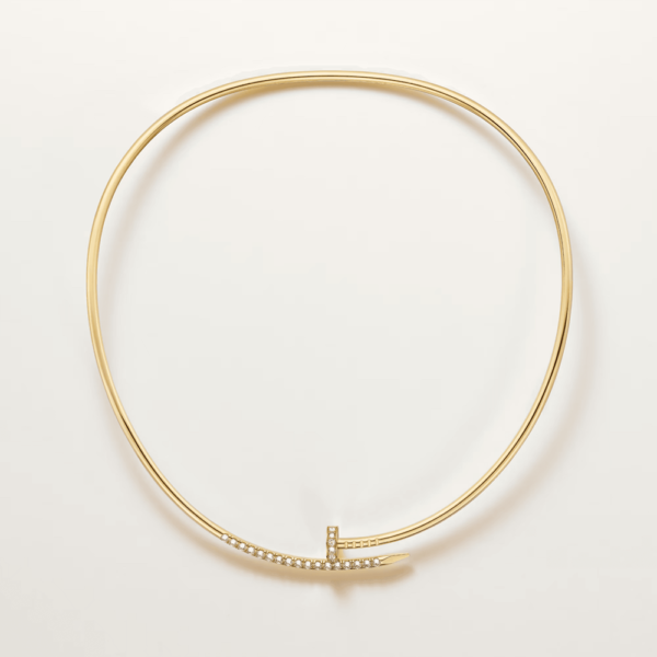 18K YELLOW GOLD DIAMOND SMALL NECKLACE