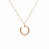 18K ROSE GOLD DIAMOND ON TIP NECKLACE