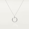 18K WHITE GOLD DIAMOND ON TIP NECKLACE