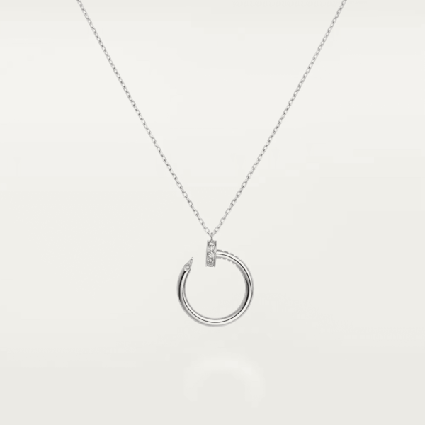 18K WHITE GOLD DIAMOND NECKLACE