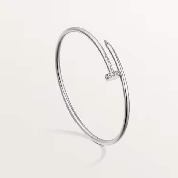 18K WHITE GOLD DIAMOND THIN BRACELET