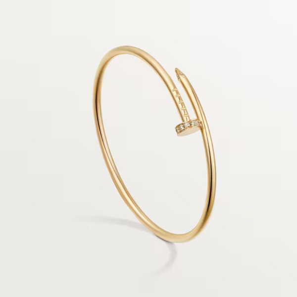 18K YELLOW GOLD DIAMOND THIN BRACELET