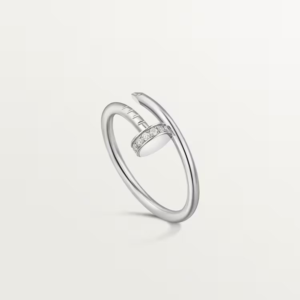 18K WHITE GOLD DIAMOND THIN RING