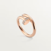18K ROSE GOLD DIAMOND ON TIP THICK RING