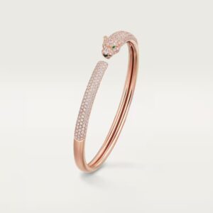 18K ROSE GOLD ONYX, EMERALD AND PAVE DIAMOND BRACELET