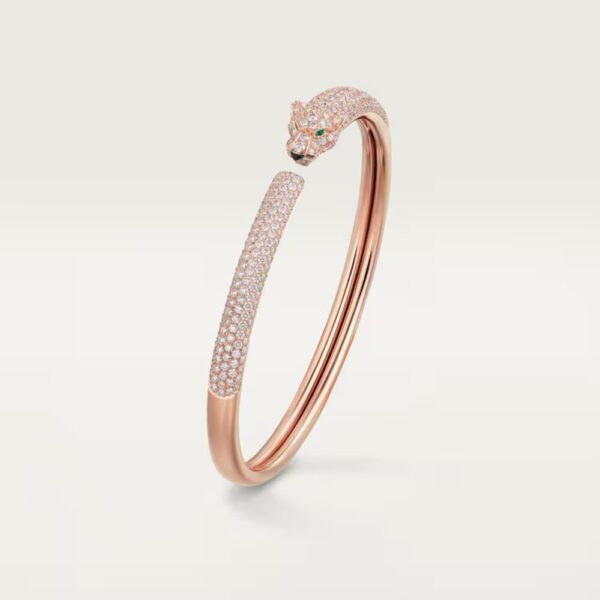 18K ROSE GOLD ONYX, EMERALD AND PAVE DIAMOND BRACELET