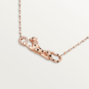 18K ROSE GOLD LACQUER, GARNET AND DIAMOND NECKLACE