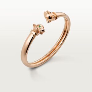 18K ROSE GOLD ONYX, GARNET BRACELET