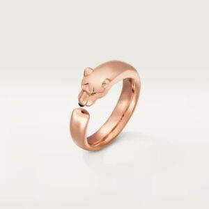 18K ROSE GOLD ONYX AND GARNET THIN RING