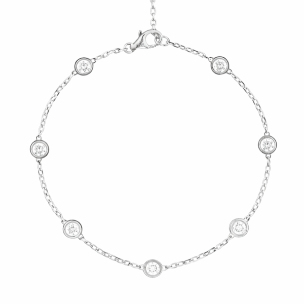 18K WHITE GOLD DIAMOND BRACELET