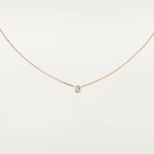 18K ROSE GOLD DIAMOND NECKLACE