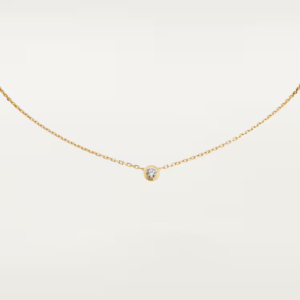 18K YELLOW GOLD DIAMOND NECKLACE