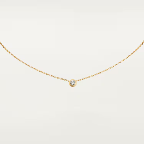 18K YELLOW GOLD DIAMOND NECKLACE