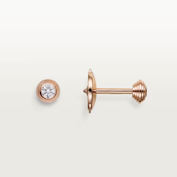18K ROSE GOLD DIAMOND SMALL EARRING