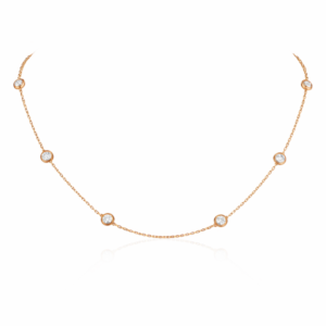 18K ROSE GOLD DIAMOND NECKLACE