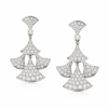 18K WHITE GOLD DIAMOND EARRING