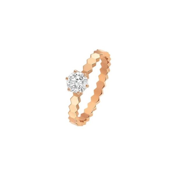 18K ROSE GOLD SOLITAIRE RING
