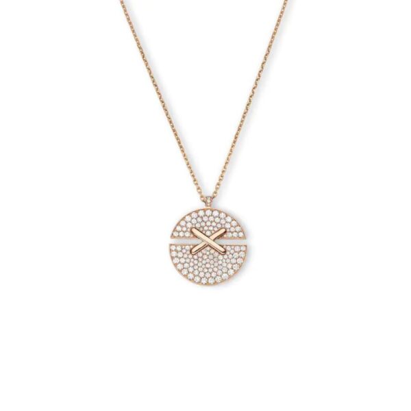 18K ROSE GOLD DIAMOND LARGE NECKLACE