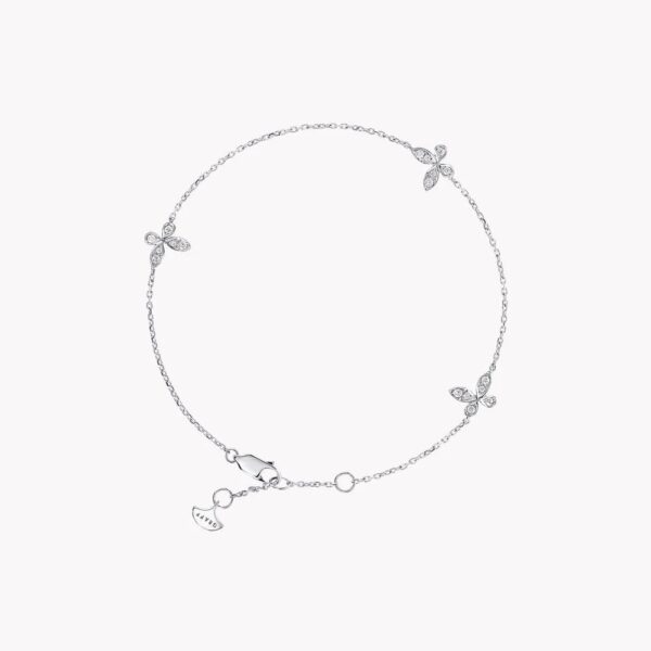 18K WHITE GOLD PAVE DIAMOND MINI BRACELET