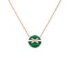 18K ROSE GOLD MALACHITE AND DIAMOND SMALL NECKLACE