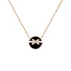 18K ROSE GOLD ONYX AND DIAMOND SMALL NECKLACE