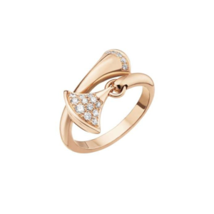 18K ROSE GOLD DIAMOND RING