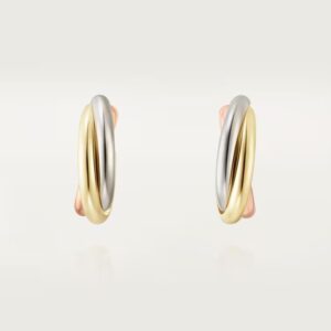 d84af1776c815e9cbffdd269c456f63d 18K ROSE, WHITE AND YELLOW GOLD SMALL EARRING