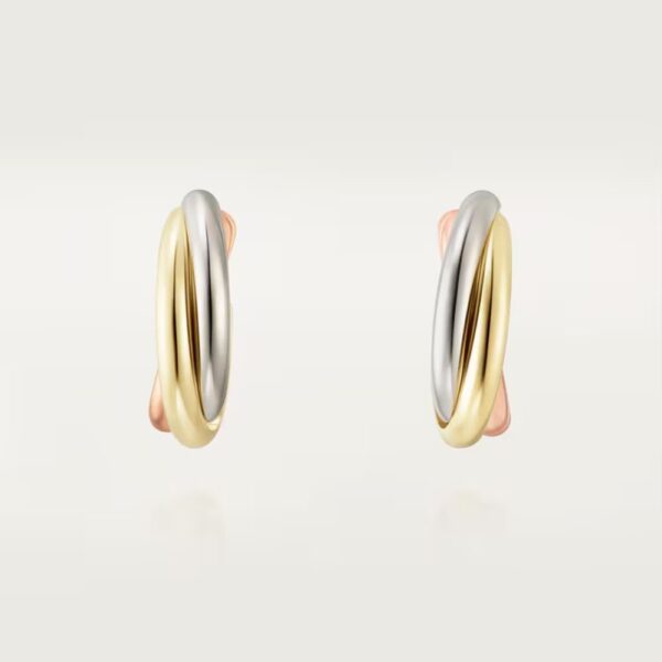 18K ROSE, WHITE AND YELLOW GOLD SMALL EARRING