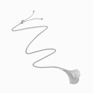 18K WHITE GOLD DIAMOND REV NECKLACE