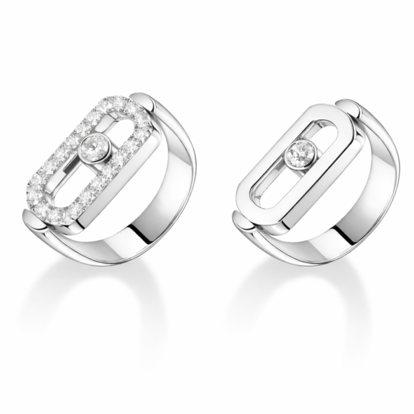 18K WHITE GOLD DIAMOND RING