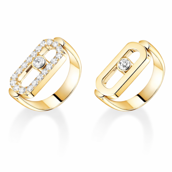 18K YELLOW GOLD DIAMOND RING