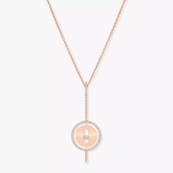 18K ROSE GOLD DIAMOND ARROW NECKLACE