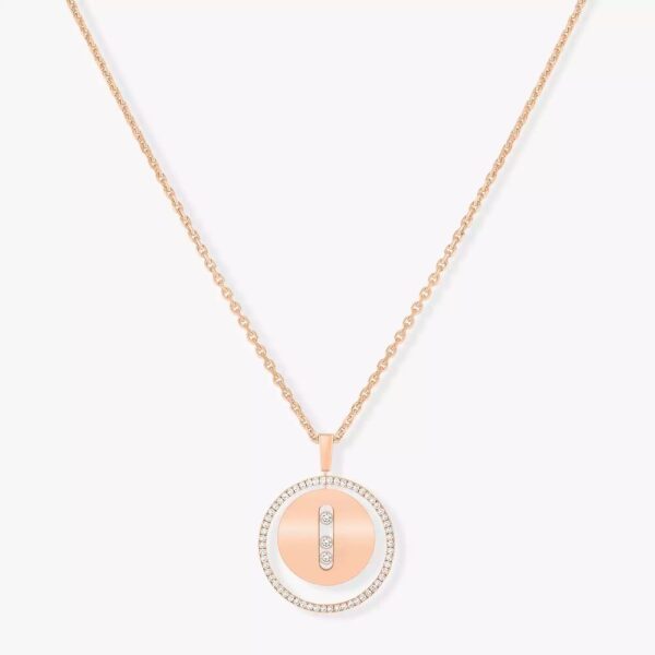 18K ROSE GOLD DIAMOND MEDIUM NECKLACE